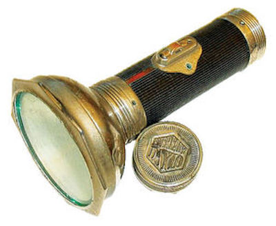 An old flashlight