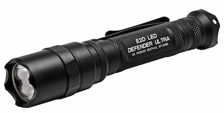 The Surefire E2D Defender Ultra does double duty as an EDC or tactical flashlight
