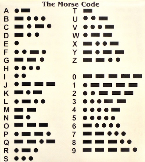 Morse code flashlight fun